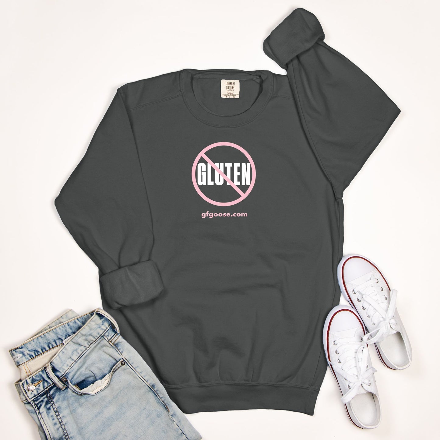 No Gluten Pink Logo sweatshirt